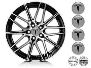 Tesla Calcomanías Bombadas Personalizadas Etiquetas de Autos